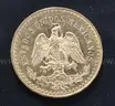 1947 Gold Mexico 50 Peso Coin, 41.6 Grams