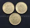 3 Assorted Date Mexico Gold Cinco (5) Peso Coins, 12.3 Grams
