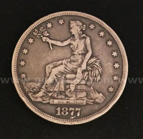 Graded 1877 U.S. Silver Trade Dollar