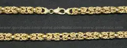 14K Yellow Gold Byzantine Necklace, 36.5 Grams