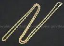 14K Yellow Gold Rope Design Necklace, 12.7 Grams