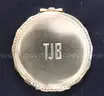 Touchon &#x26; Co.19 Jewel Thin Pocket Watch With 18K Y/G Case &#x26; 14K Y/G Chain