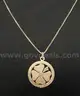 10K Yellow Gold Box Link Necklace W/4 Leaf Clover Design Pendant, 14.1 Grams