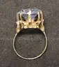 10K Yellow Gold With Light Blue Stone, 3.4 Grams