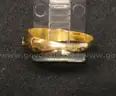 Vintage 18K Yellow Gold Band With Diamond, 3.3 Grams