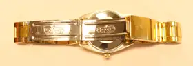 Men&#x27;s 1985 Rolex Oyster Perpetual Date Wristwatch With Gold-Plated Case &#x26; Band