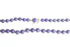 Lapis Lazuli Graduated Beaded Necklace with Sterling Silver Clasp