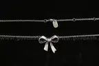 James Avery Sterling Silver Retired Petite Bow Necklace, 9.1 Grams