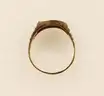 10k Yellow Gold Nugget and Eagle Design Ring with Diamonds, 5.7 Grams