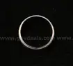 14k White Gold Brushed and Faceted Design Band, 5.1 Grams