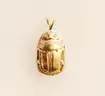14k Yellow Gold Scarab Pendant, 14.0 Grams