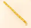 22k Yellow Gold Custom Link Bracelet, 15.2 Grams