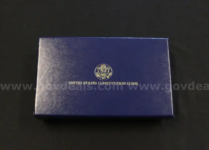 1987 U.S. Constitution Silver and Gold 4 Coin Set