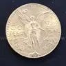 1947 Gold Mexico 50 Peso Coin, 41.6 Grams