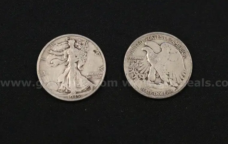47 Silver U.S. Walking Liberty Half Dollar Coins