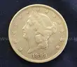 1899-S U.S. $20 Liberty Head Double Eagle 1oz Gold Coin, 33.3 Grams