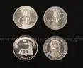 4- Assorted 1oz Silver Rounds, 125.4 Grams Total
