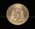 1947 Gold Mexico 50 Peso Coin, 41.6 Grams
