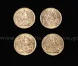 3- George V, 1- Edward VII Gold Sovereign Coins