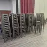 lot of metal stools