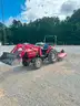 MASSEY FERGUSON 1433V TRACTOR WITH BRUSH HOG AND FRONT END LOADER