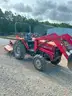 MASSEY FERGUSON 1433V TRACTOR WITH BRUSH HOG AND FRONT END LOADER