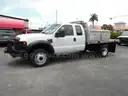 Ford F450 4X4 Flatbed Dually Truck- 34,515 Miles