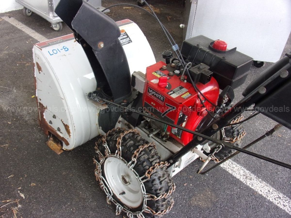 White Snow Blower Allsurplus