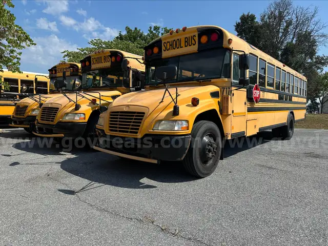 Lot of 5 School Buses