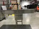 Single compartment sink and faucet