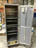 Assorted Lot: warming cabinet/storage bins/fryer