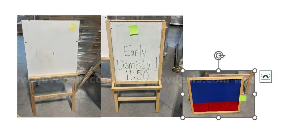 2 Easel Whiteboards and Felts Play Station