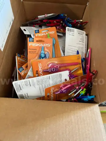 Box of Fiskars Compasses for Students. Estimated Qty: 60