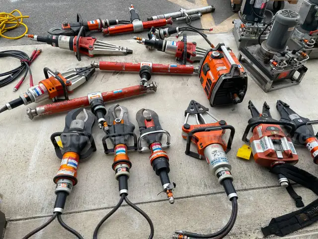 Large Lot of Holmatro Hydraulic Rescue Tools