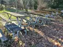 Lot of 10 - 8' Picnic Tables
