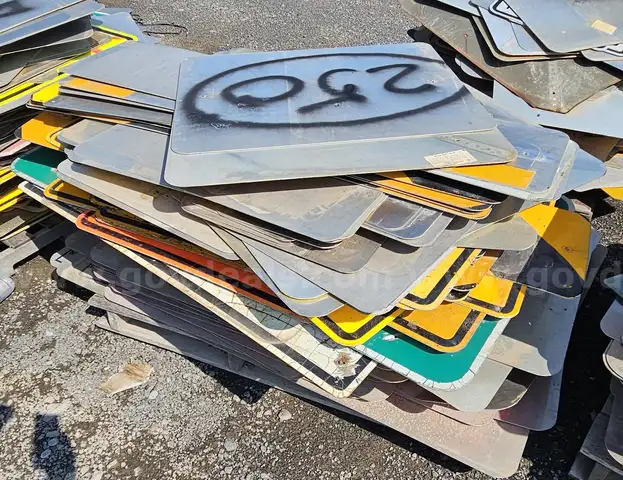 Lot of Used Street Signs