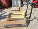 Crown Pallet Jack two pallet jacks moving equipment