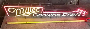 Miller genuine draft MGD Guitar neon bar beer sign light