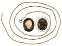 Gold 1899 Ruble Cuff Links and Miscellaneous