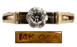14KT Diamond Engagement Ring