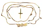 18Kt Gold Cross plus Scrap 14kt Gold