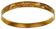 18kt Yellow Gold Bangle Bracelets
