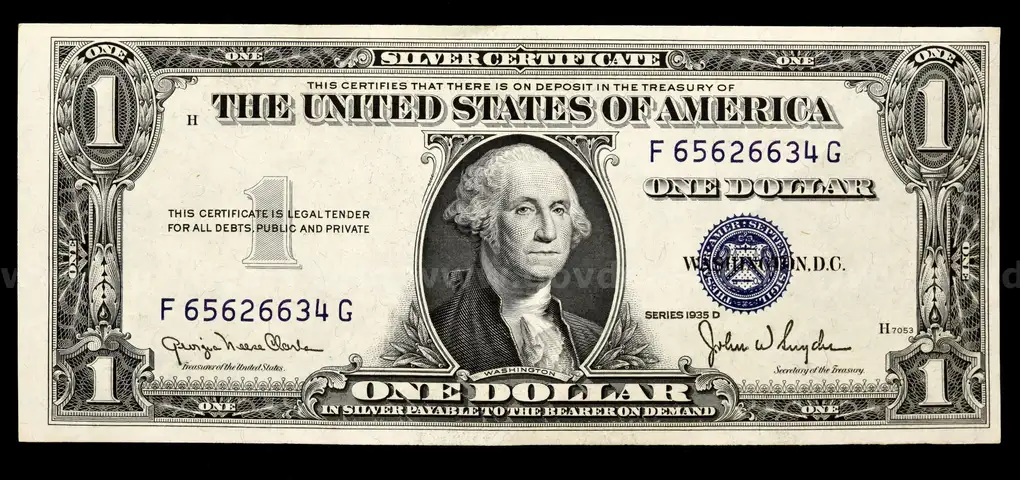 U.S. Small Size $1 Silver Certificate