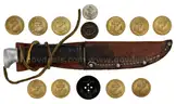 1941 Naval Buttons & Hunting Knife