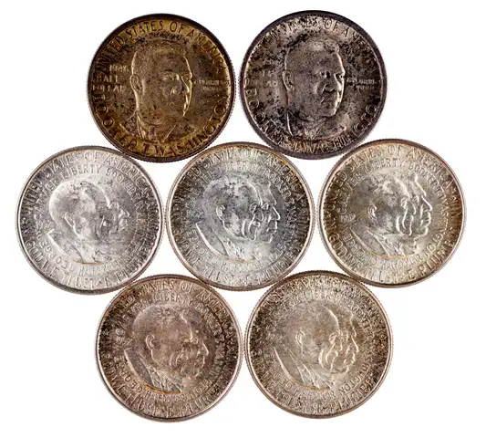 Washington Carver and Booker T Washington Commemorative Halves