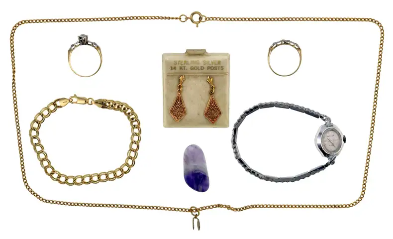 Gold and Costume Jewelry Lot