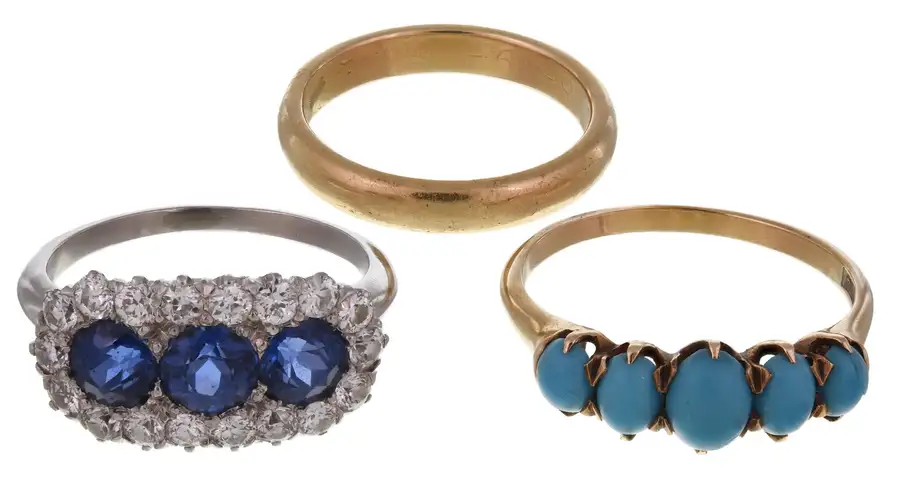 Gold & Gemstone Ring Lot