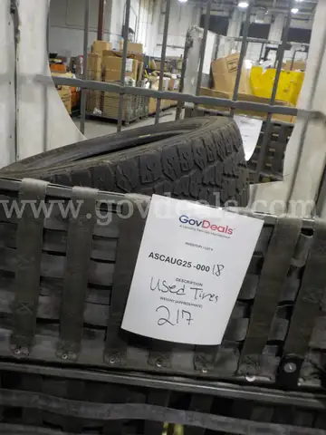 Tires: &#x22;Used/Recyclable&#x22; (ASCAUG25-0018)