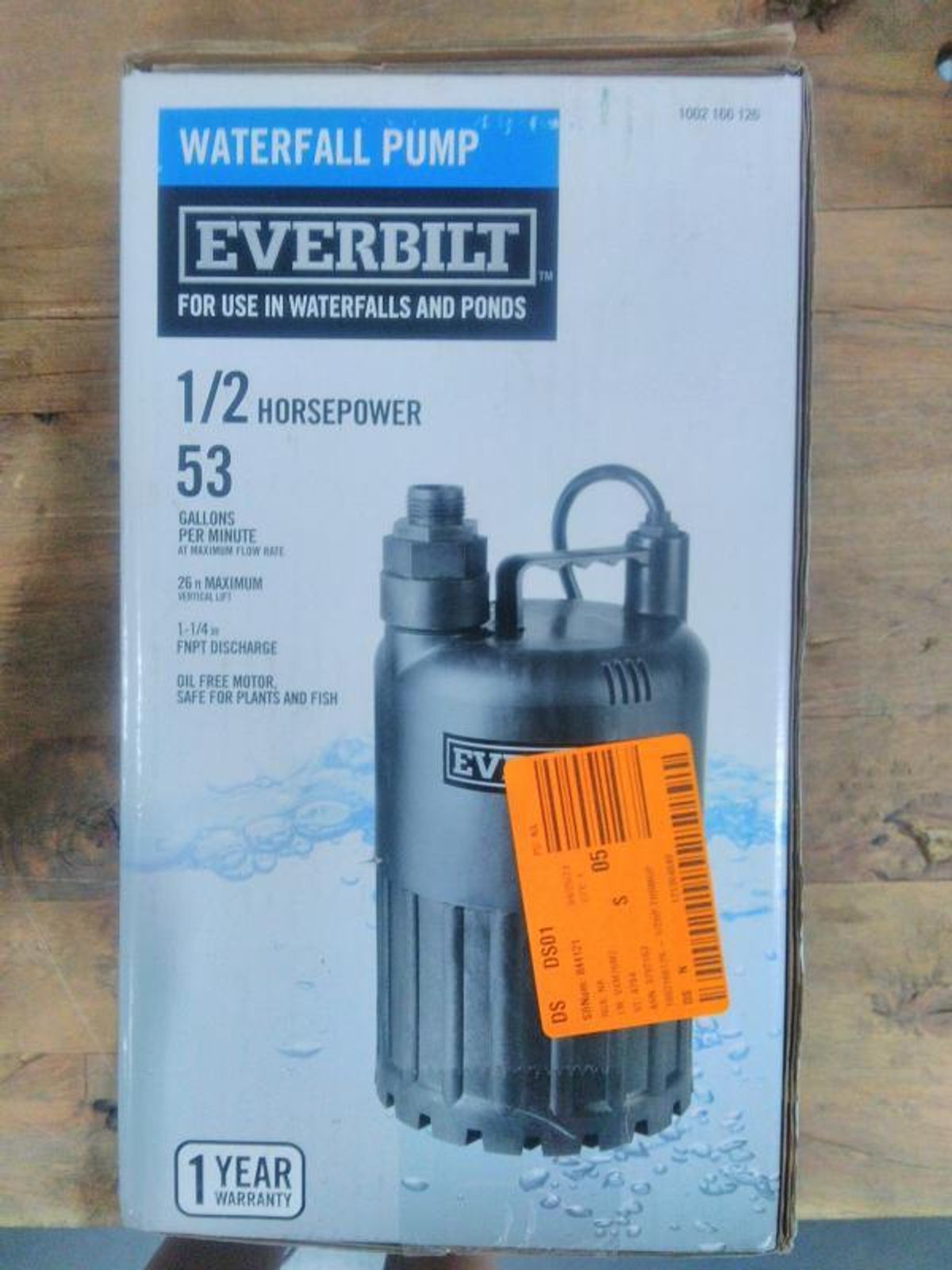 Everbilt 1/2 HP Waterfall Submersible Utility Pump SUP80-HD ...