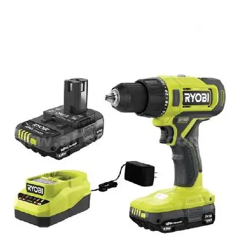 ONE 18V Cordless 1/2 in. Drill/Driver Kit with (2) 1.5 Ah Batteries and Charger